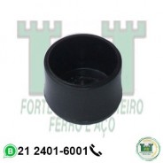 Ponteira redonda externa de PVC preta