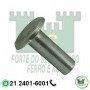 Rebite ferro maciço cabeça chata