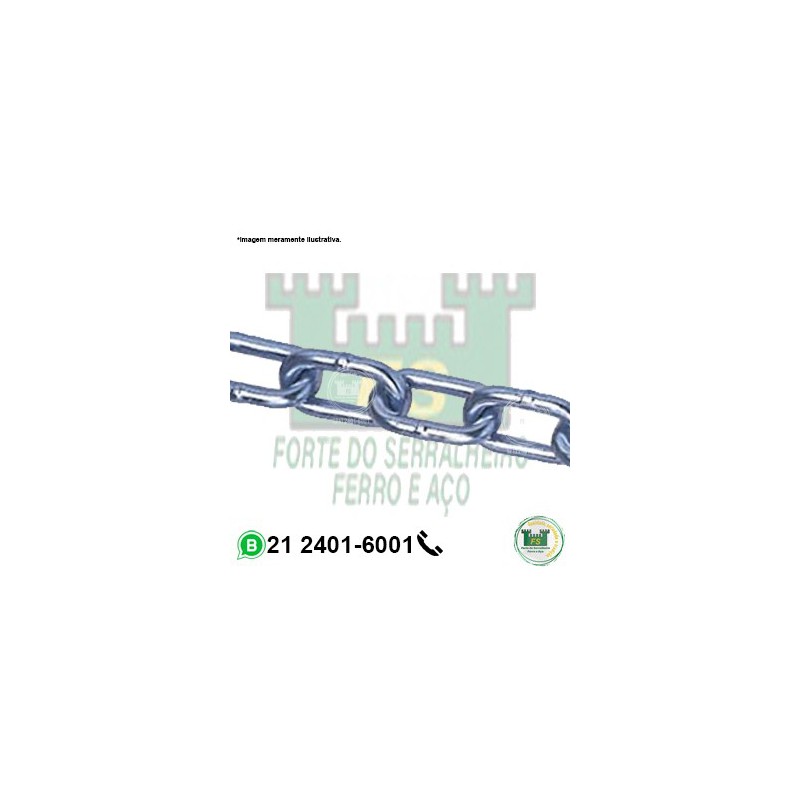 Corrente Soldada Elo Curto Zincada