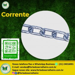 Corrente Soldada Elo Curto Zincada