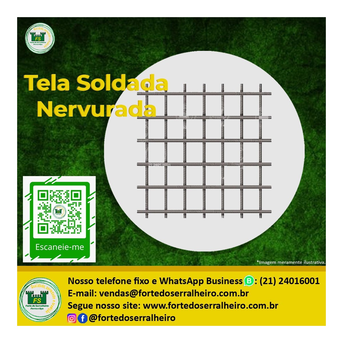 Tela Soldada Nervurada