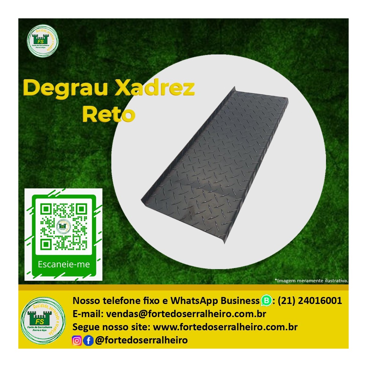 Degrau Xadrez Reto