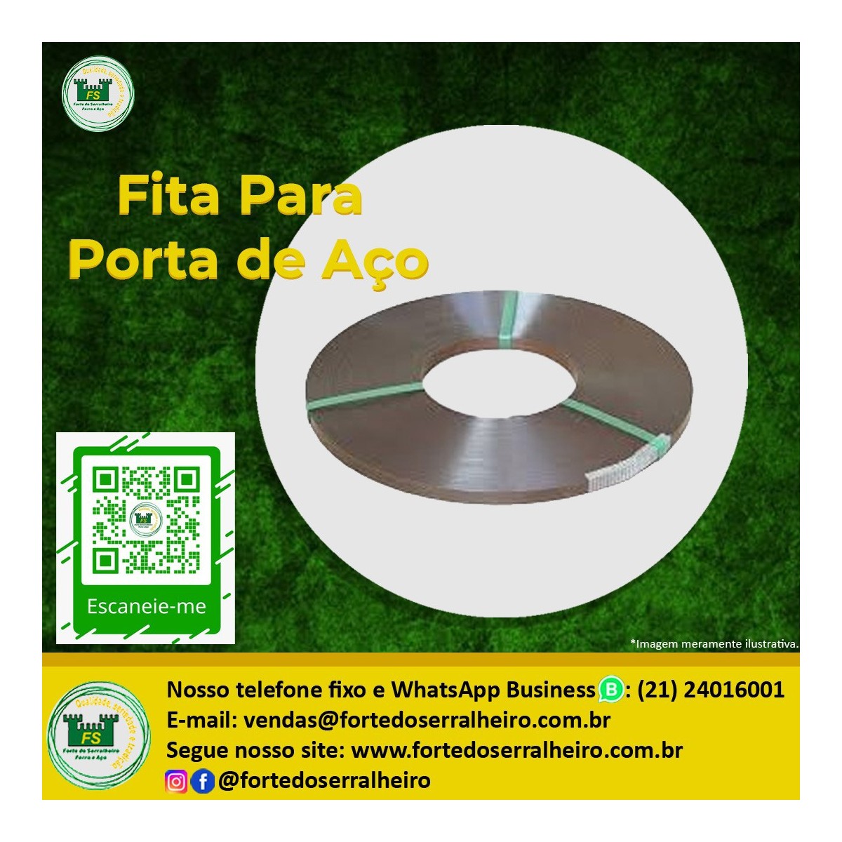 Fita Para Porta de Aço