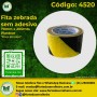 Fita zebrada sem adesivo 70x200mm Plastcor