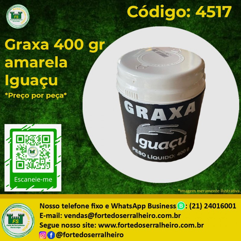 Graxa  400 gr amarela Iguaçu