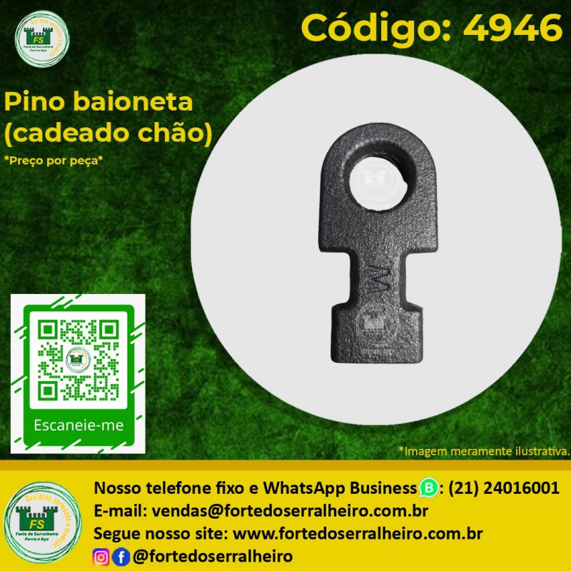 Pino baioneta (cadeado chão)