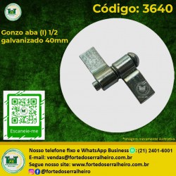 Gonzo com aba  galvanizado