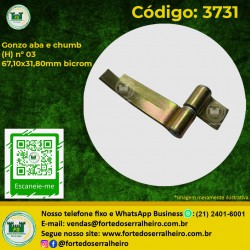 Gonzo com aba e chumbador bicromatizado