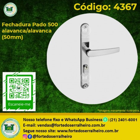 Fechadura Pado 500 alavanca/alavanca (50mm)