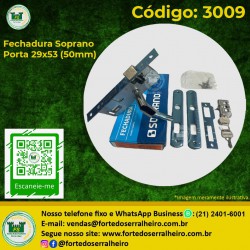 Fechadura Soprano Porta 29x53 (50mm)