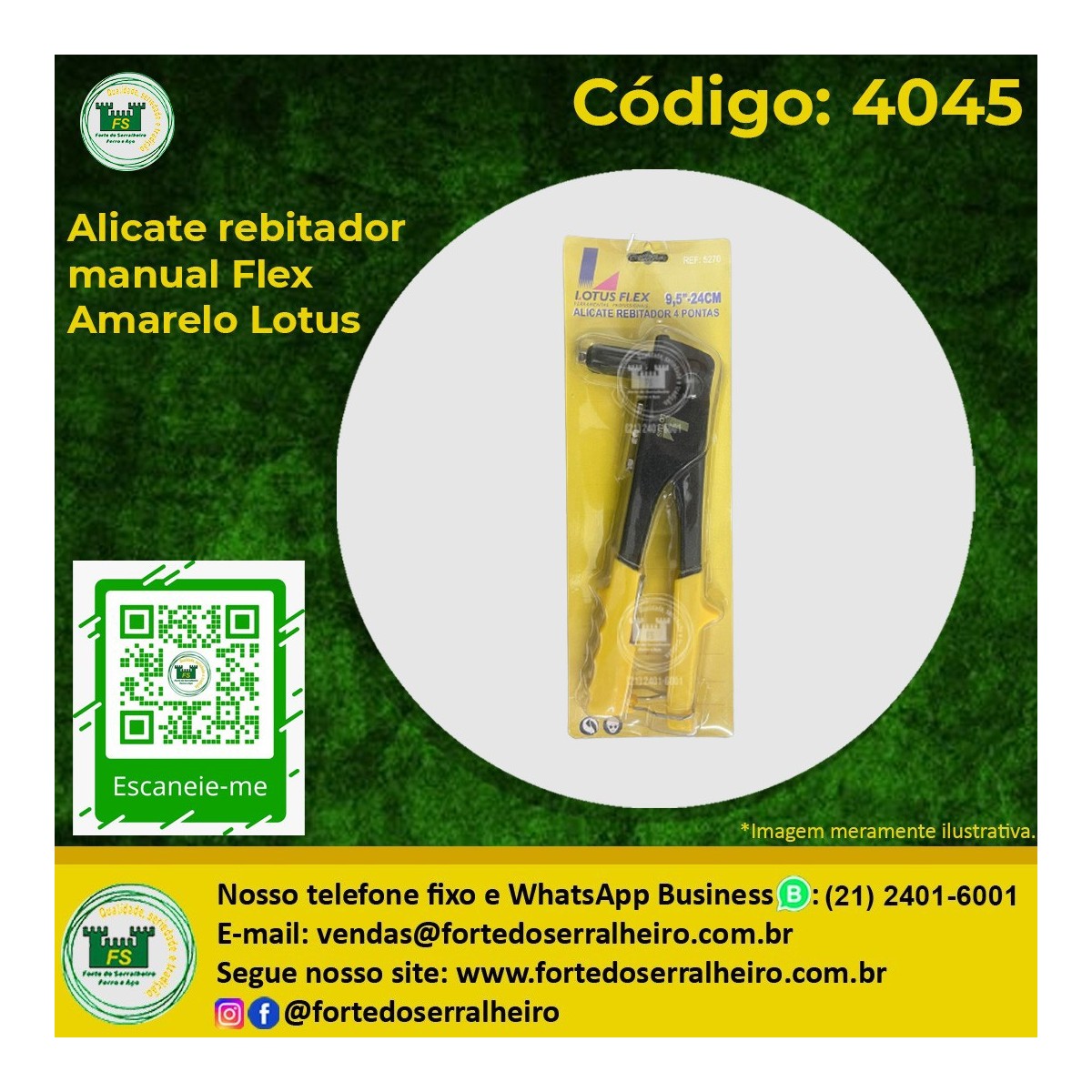 Alicate rebitador manual Flex Lotus