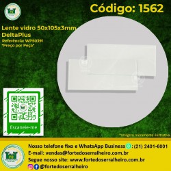 Lente vidro Retangular DeltaPlus