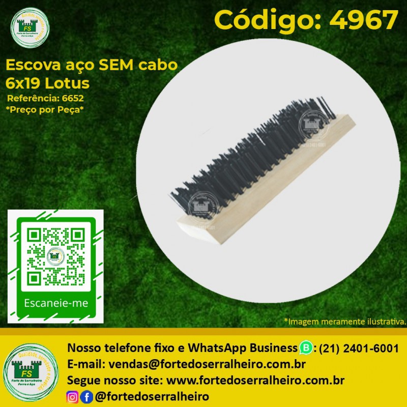 Escova de aço Lotus