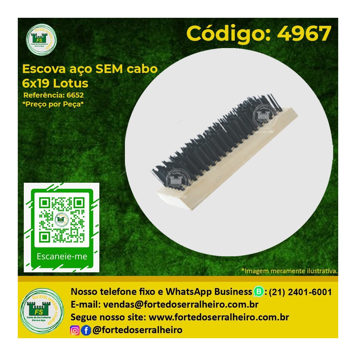 Escova de aço Lotus