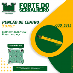 Punção de centro 8 x 114mm...