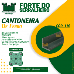 Cantoneira aço carbono 1020