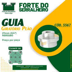 Guia giratório peão base...