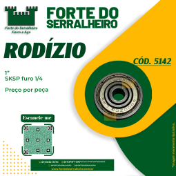 Rodízio 1" SKSP FURO 1/4
