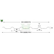 Telha Translúcida Trapézio 40