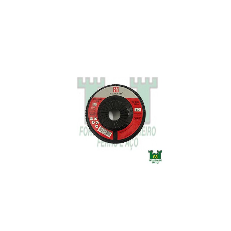 Disco Flap   60 (4.1/2"x7/8") plástico Samurai